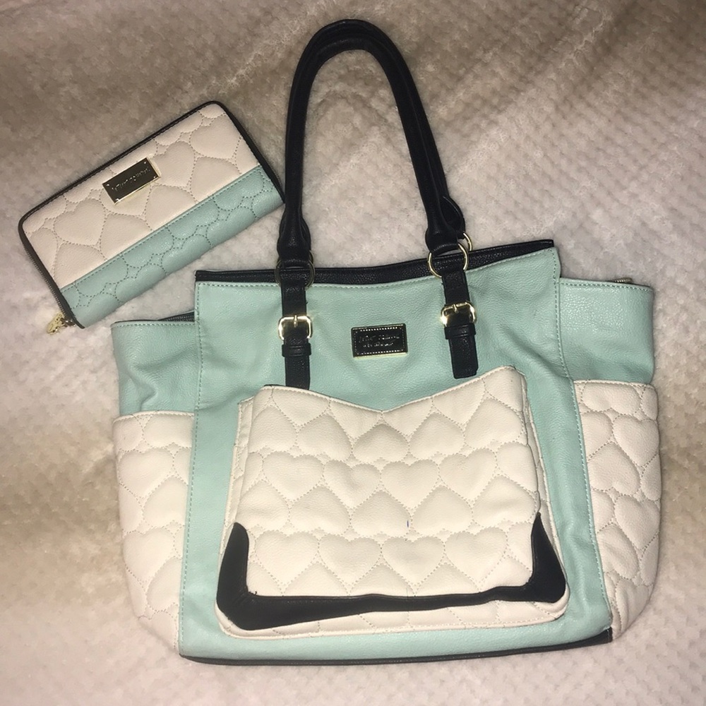 Betsey Johnson Purse and Matching Wallet